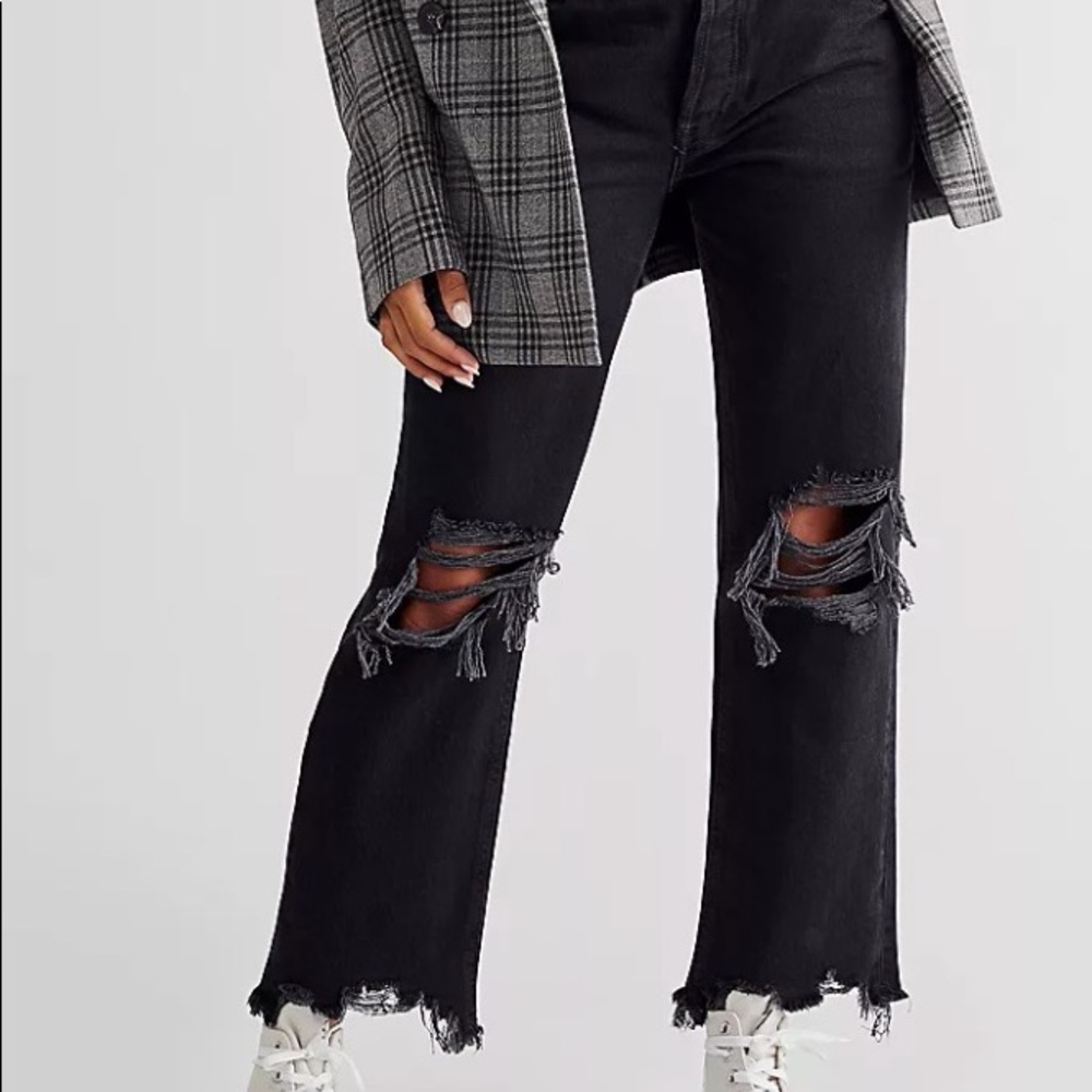 Free People Maggie Mid-Rise Straight Leg Jean